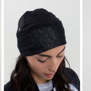 Lululemon Frosty Run Toque *Reflective Black / Black - Tech Fleece - One Size